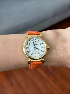 Coach Madison Gold tone Leather Watch